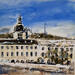 Painting l hotel dieu lyon by Poumelin Richard | Painting Figurative Landscapes Oil