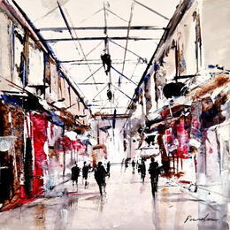 Painting la galerie couverte by Poumelin Richard | Painting