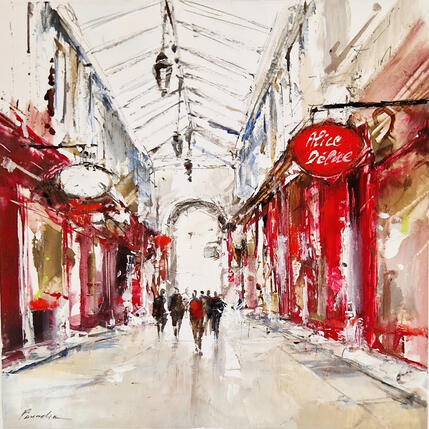 Painting passage a lyon by Poumelin Richard | Painting