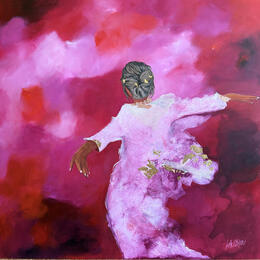 Painting La vie en rose by Lau Blou | Painting