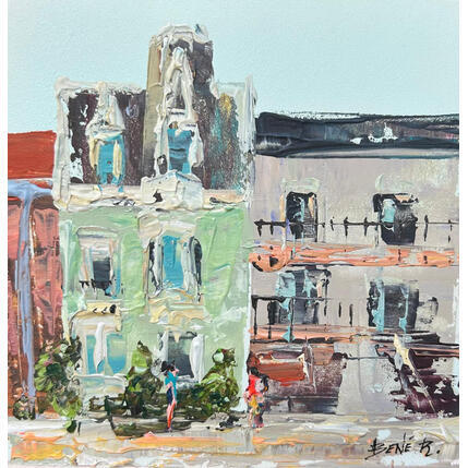 Painting Montréal afternoon by Rodrigues Bené | Painting