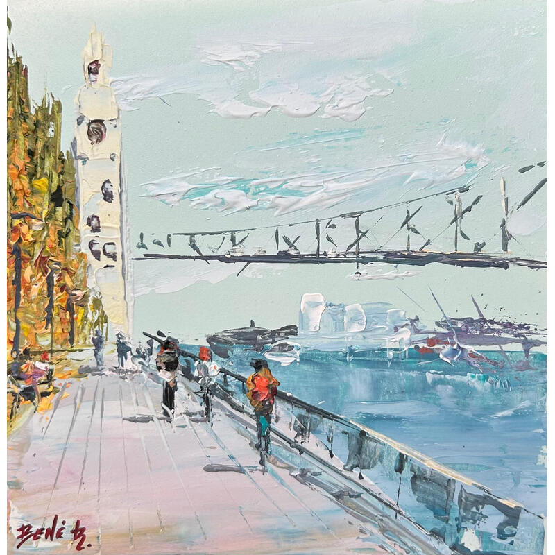 Painting October city by Rodrigues Bené | Painting