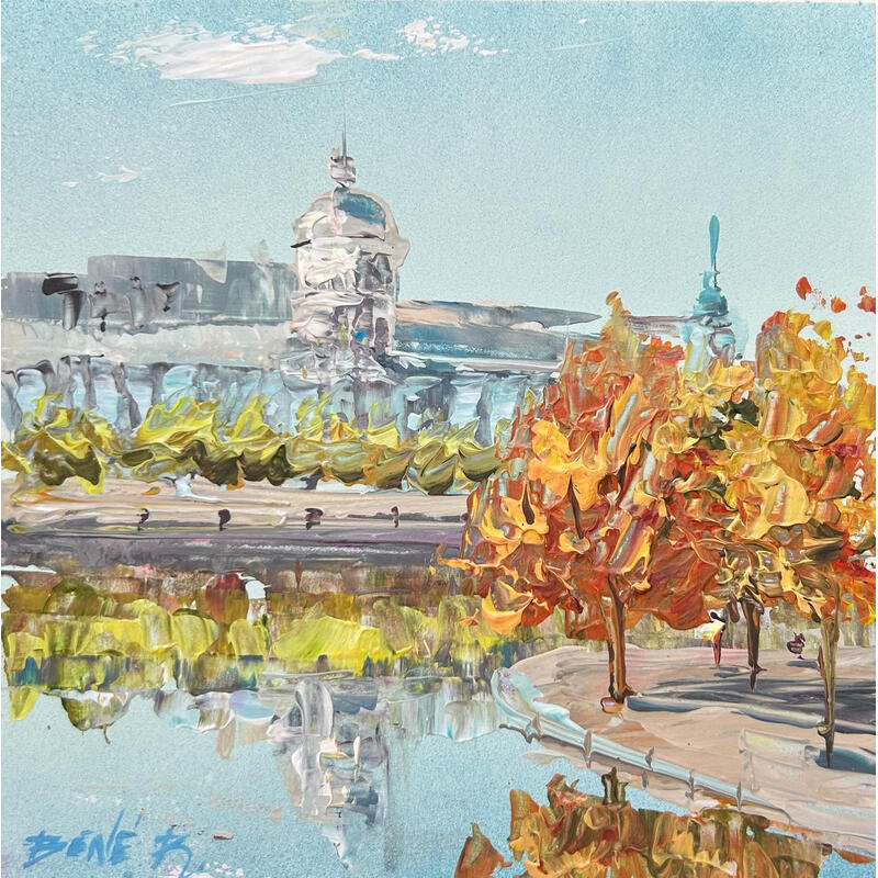 Painting Montreal, somewhere in october. by Rodrigues Bené | Painting