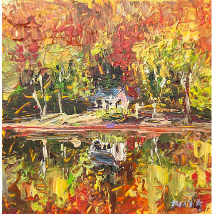 Painting Montreal late october by Rodrigues Bené | Painting Pop icons