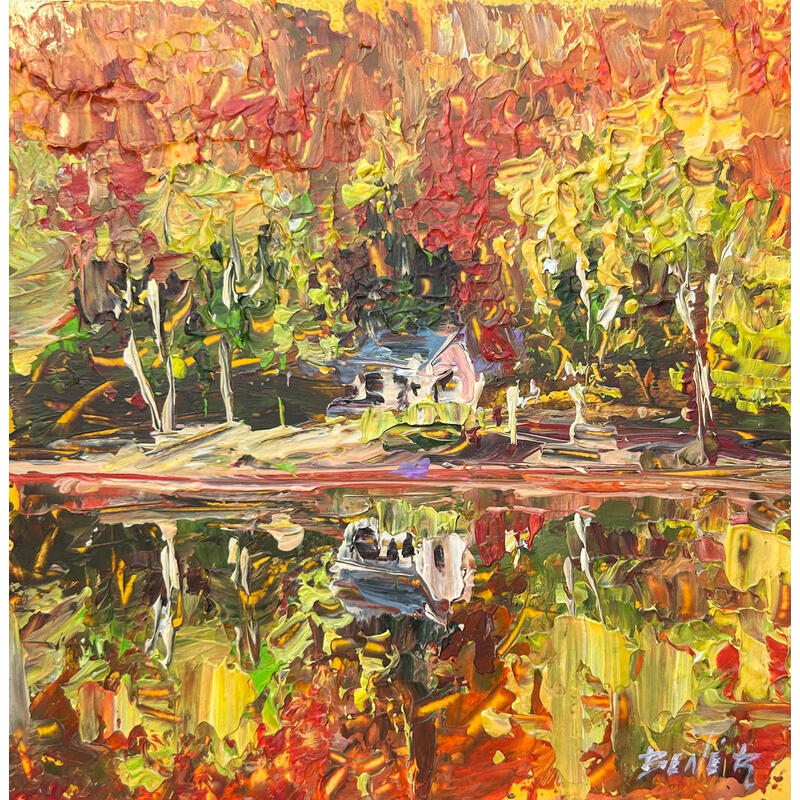 Painting Montreal late october by Rodrigues Bené | Painting