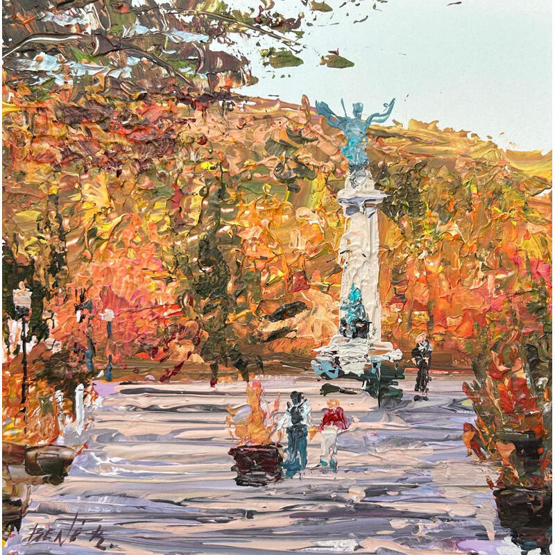 Painting Golden Montreal by Rodrigues Bené | Painting