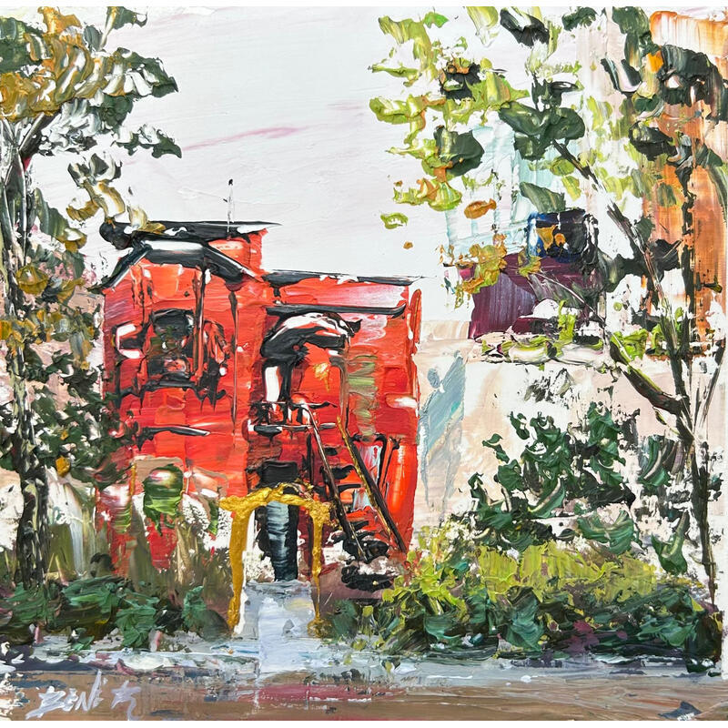 Painting City air, autumn light by Rodrigues Bené | Painting