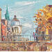 Painting The city wears autumn by Rodrigues Bené | Painting