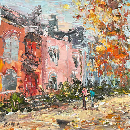 Painting Painted in amber by Rodrigues Bené | Painting