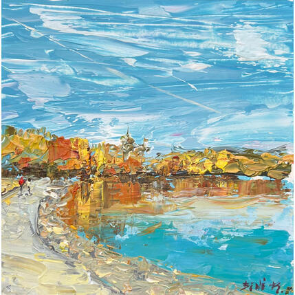 Painting Montreal breaths by Rodrigues Bené | Painting