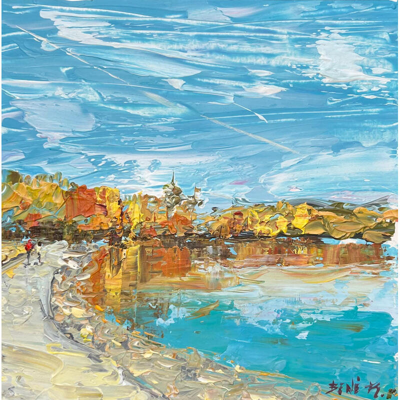 Painting Montreal breaths by Rodrigues Bené | Painting
