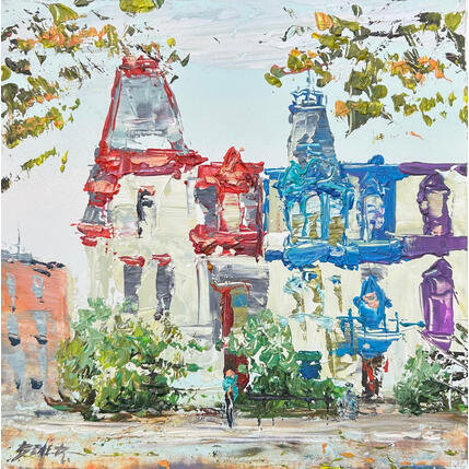 Painting Meeting in Montreal by Rodrigues Bené | Painting