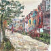 Painting Montreal in the evening by Rodrigues Bené | Painting