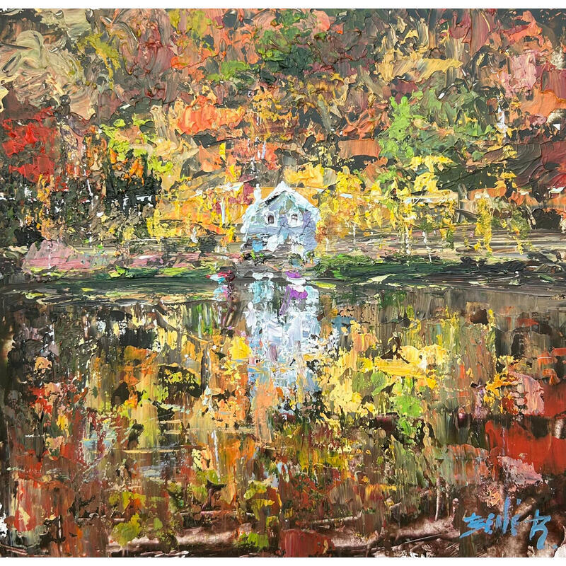 Painting Fall symphony by Rodrigues Bené | Painting