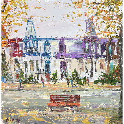 Painting Across the street by Rodrigues Bené | Painting