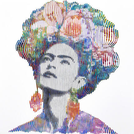 Painting FRIDA KHALO L'INSPIRATION AU DELA DE LA VIE ET DU REVE by Schroeder Virginie | Painting