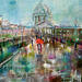 Painting Le pont des Arts by Solveiga | Painting Acrylic