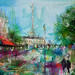 Painting Rive gauche by Solveiga | Painting Acrylic