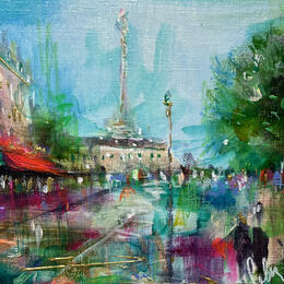 Painting Rive gauche  by Solveiga | Painting