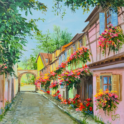 Painting A moment of silence in the city by Rasa | Painting