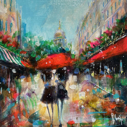 Painting Girlfriend Paris by Solveiga | Painting