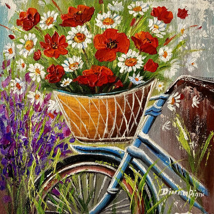 Peinture Summer Ride par Pigni Diana | Tableau Impressionnisme Acrylique