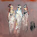 Painting Copines by Raffin Christian | Painting Figurative Life style Oil