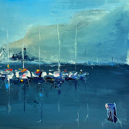 Painting Au lac by Raffin Christian | Painting