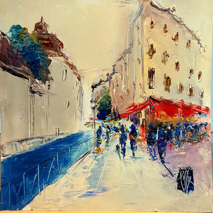 Painting Quai de l'isle by Raffin Christian | Painting