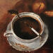 Painting Souvenir d'automne by Sellier Octavia | Painting Figurative Still-life Oil