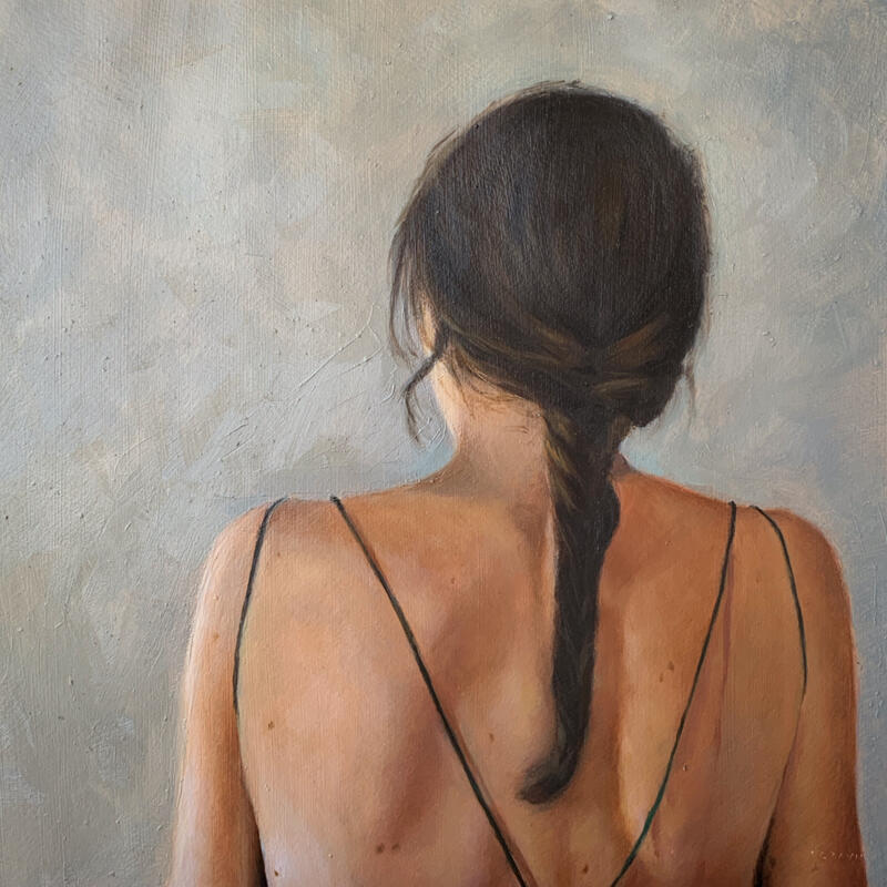 Painting Ce qui demeure by Sellier Octavia | Painting Figurative Portrait Life style Nude Oil