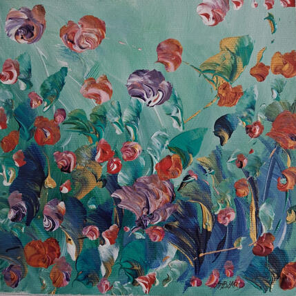 Peinture Mille fiori par Amblard Florence | Tableau