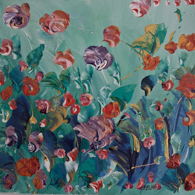 Gemälde Mille fiori von Amblard Florence | Gemälde Landschaften Natur Acryl