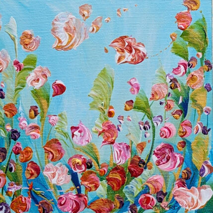 Painting Douceur au jardin by Amblard Florence | Painting Impressionism Acrylic Landscapes, Nature, Pop icons