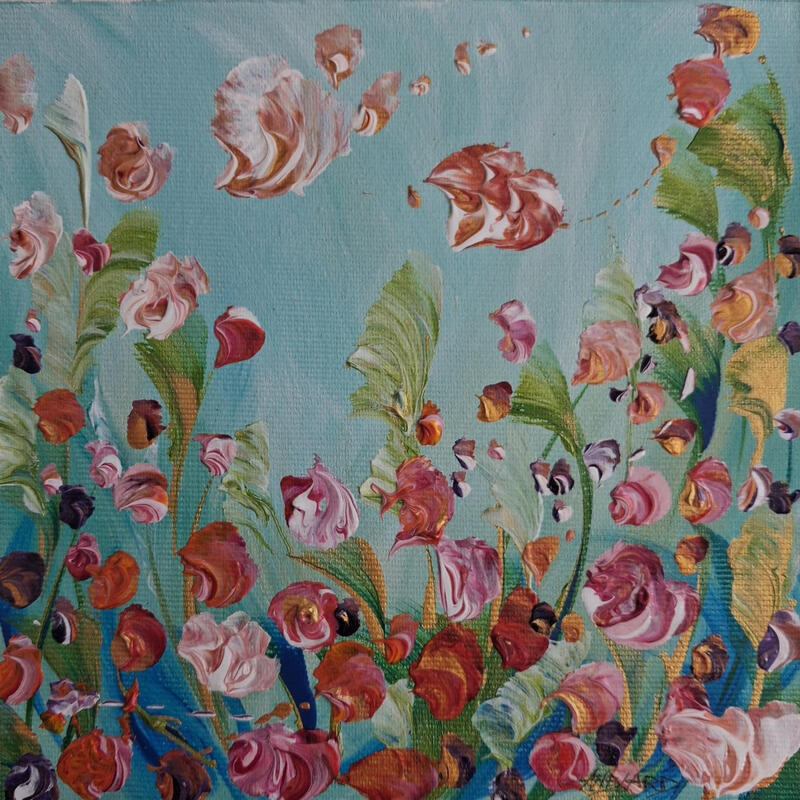 Painting Douceur au jardin by Amblard Florence | Painting Impressionism Landscapes Nature Acrylic