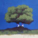 Painting Bleu sauvage by Pasquale | Painting Figurative Landscapes Nature Architecture Acrylic