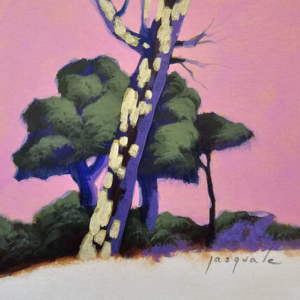 Painting Bosquet by Pasquale | Painting Figurative Acrylic Architecture, Landscapes, Nature