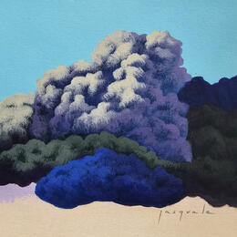 Painting Echappée by Pasquale | Painting Figurative Acrylic Architecture, Landscapes, Nature, Pop icons