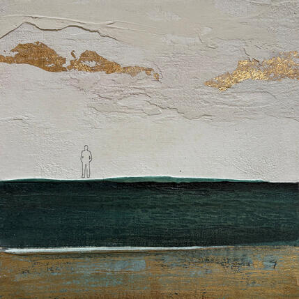 Painting BUONA VITA by Roma Gaia | Painting Subject matter Acrylic, Sand Minimalist