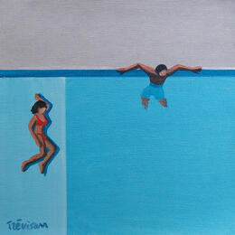 Painting Pool geometry by Trevisan Carlo | Painting