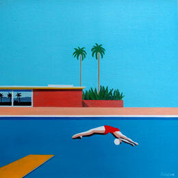 Painting Sweet home California by Trevisan Carlo | Painting