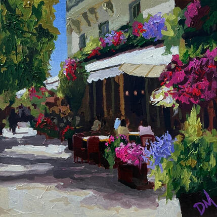 Peinture Café and Flowers par Murgatroyd Daniel | Tableau