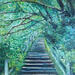 Painting Les escaliers by Levesque Emmanuelle | Painting Oil