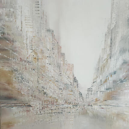 Peinture Lumière poudrée par Levesque Emmanuelle | Tableau Huile