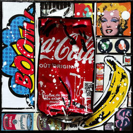 Peinture POP COKE (banana $) par Costa Sophie | Tableau