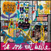 Peinture La vie est belle ! (femme) par Costa Sophie | Tableau Pop-art Acrylique Collage Upcycling