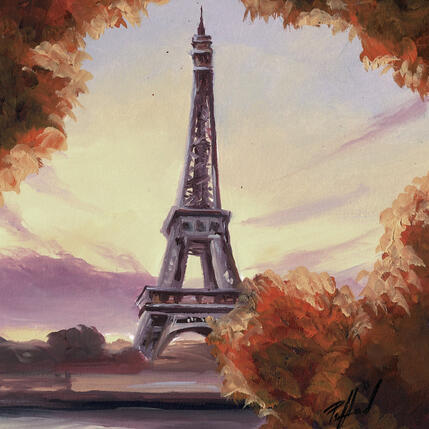 Painting Vue Automnale by Piffard Cédric | Painting