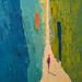 Painting De color verd by Tomàs | Painting Abstract Life style Oil