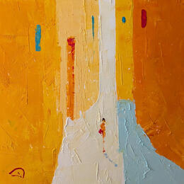 Painting Suau... by Tomàs | Painting Abstract Oil Life style, Urban