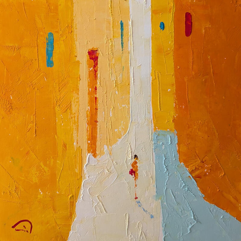 Painting Suau... by Tomàs | Painting Abstract Urban Life style Oil